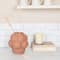 Hello Honey® 8" Terra Cotta Raised Dots Ceramic Vase
